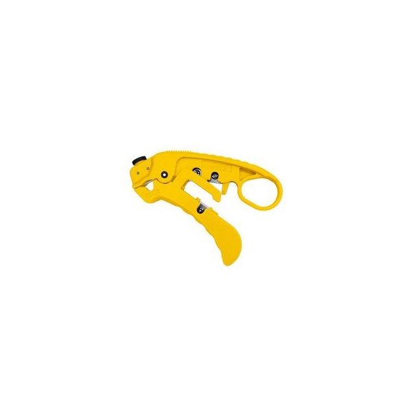 Cable Wholesale Adjustable Cat 7/6a/6/5e UTP/STP Stripper, Yellow. S45-S01YL - main